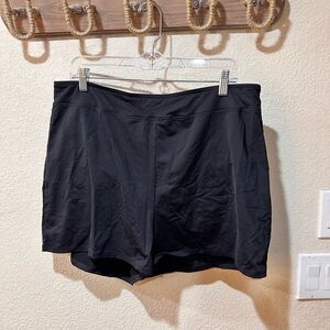 Lands End black swim shorts, size 18